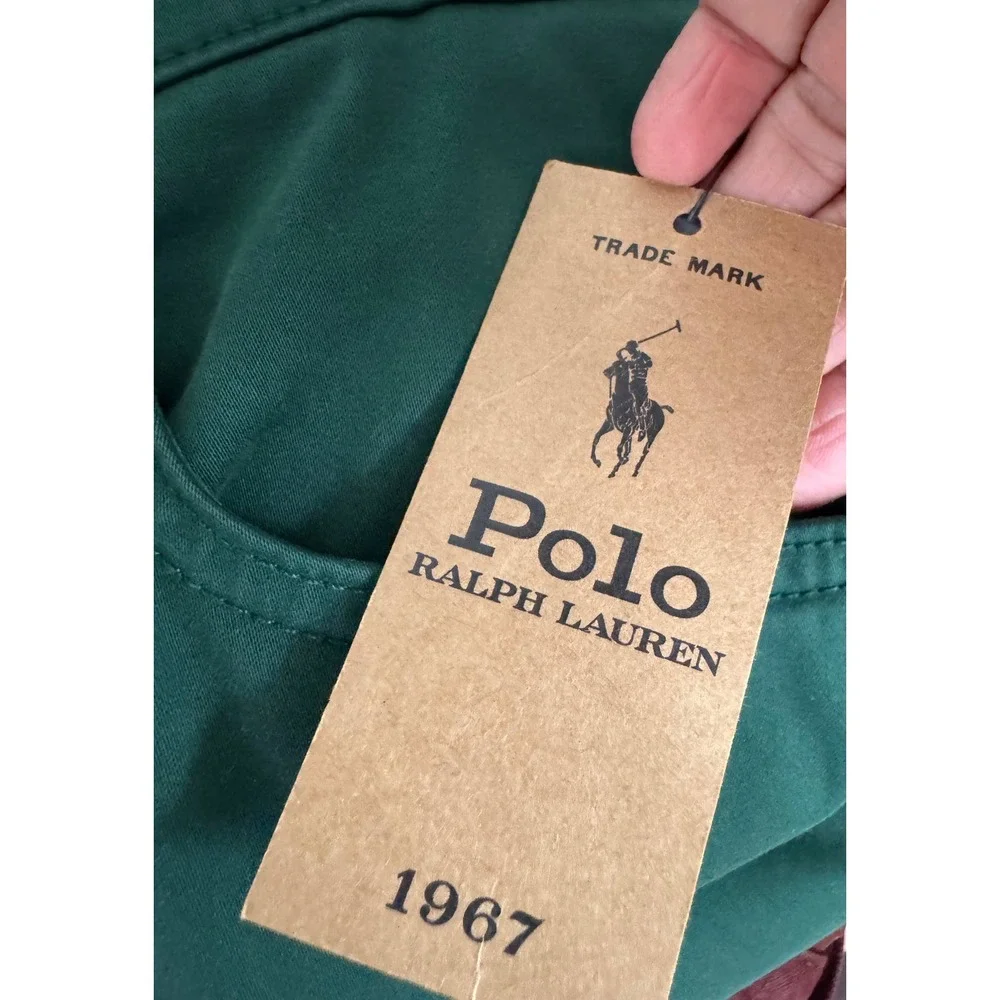 Polo Ralph Lauren Varick Slim Straight pants sz 36x32 Green Chino preppy dandy